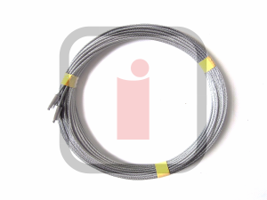 K060603 - Lina stalowa 3 mm, L = 10100 mm do bram Crawford