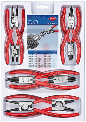 00 20 04 V01 - Zestaw szczypiec do pierścieni osadczych KNIPEX