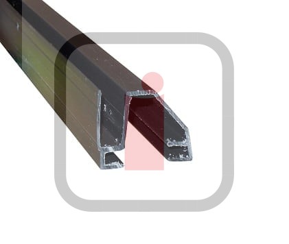 K066702 - Profil dolny z ABS, czarny do Assa Abloy  1042P (Bottom profile ABS black)