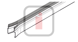 9050020 - Prowadnica FS 98 S do bramy rolowanej Hormann classic