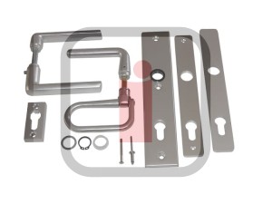 K072686 - Klamka rączka łamana składana do bram Crawford Assa Abloy