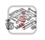 637224 - Zestaw montażowy przekładni łańcuchowej 1:1 do napędów innych producentów