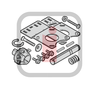 637005 - Zestaw montażowy przekładni łańcuchowej 1:1 do napędów Hormann