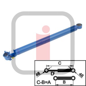 80200157-0006 - Siłownik główny A505 B695 C1200 D35 do rampy Crawford Assa Abloy