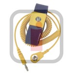 229986 - Elastyczna opaska ESD nadgarstek z regulacją DK BLUE 2 m YEL 4 mm / 4 mm PLUG DESCO