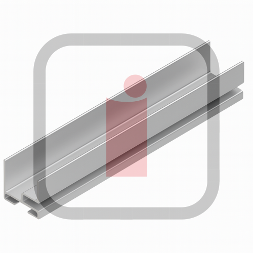 S002182 - Profil dolny ALU do bramy segmentowej Crawford Assa Abloy 342 / 542 / 1042.