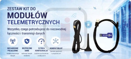 ZA-MT-331-KIT 2220000017503 antena GSM, kabel USB-MICRO do lokalnej konfiguracji, pendrive MT-USB z dokumentacją i oprogramowaniem narzędziowym