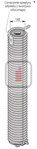 Sprężyna skrętna rozmiar 310-329 do bramy Hormann