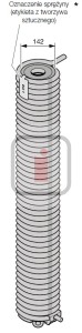 Sprężyna skrętna rozmiar 510-526 do bramy Hormann